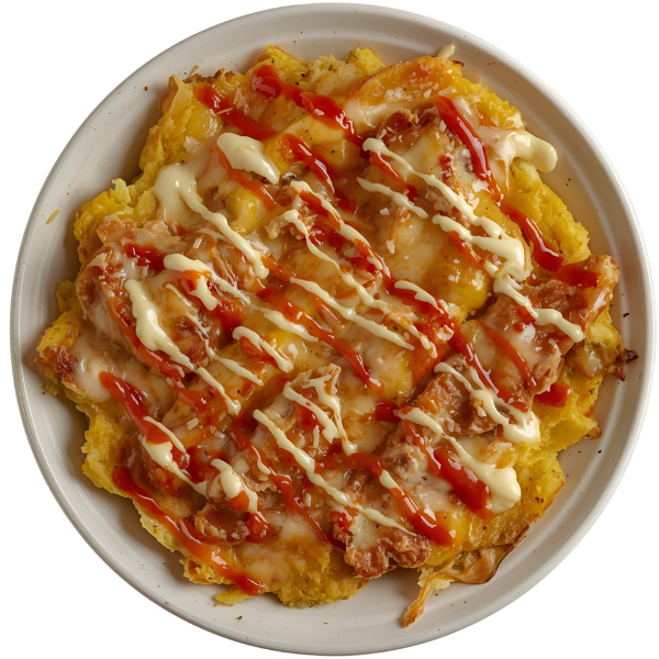 Sweet plantain yaroas for two